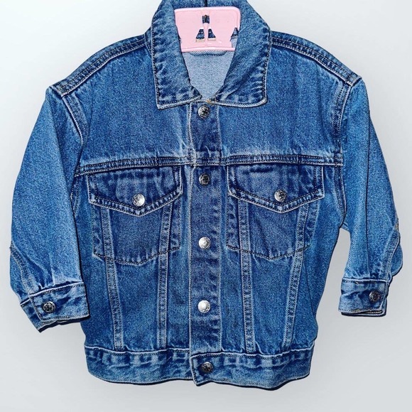 Vintage OshKosh Toddler Denim Jacket Upcycled Southwestern 4T - Picture 2 of 2